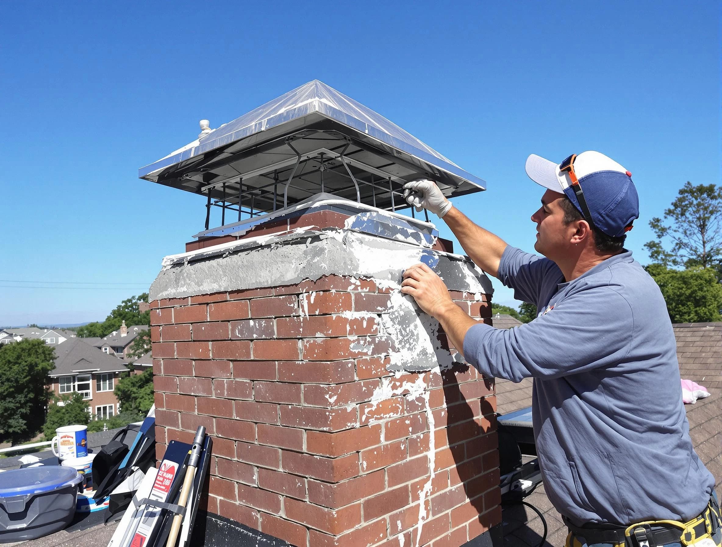 Chimney Crown Services service in Somerville, MA